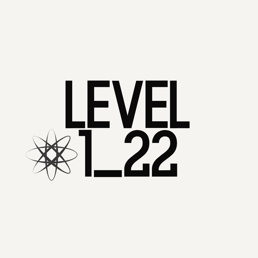 black white minimal simple modern typographic art gallery level 37 logo (1)